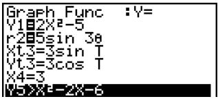 CASIO GRAPH 35 - Pour définir le statut avec trace/sans trace de graphe - 4