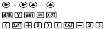 CASIO GRAPH 35+ - - Pour insérer un texte dans les modes STAT, GRAPH, TABLE, RECUR et CONICS - 1