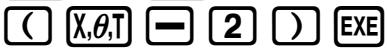 CASIO GRAPH 35+ - Exemple 1: tracer le graphe de Y = X(X + 1)(X - 2) - 3
