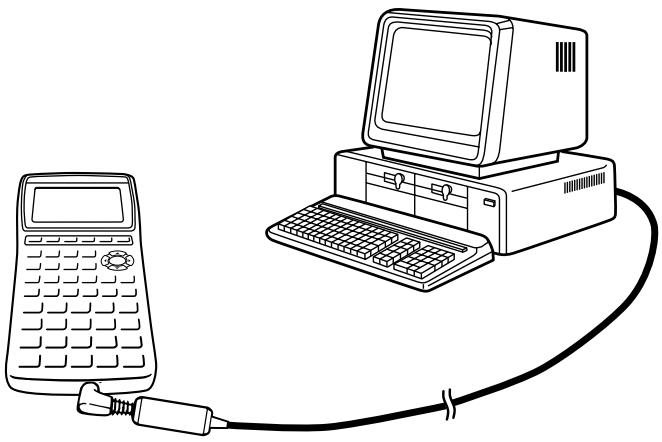 CASIO GRAPH 35+ - Pour raccorder la calculatrice à un ordinateur personnel - 1