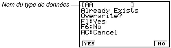 CASIO GRAPH 35+ - - Pour envoyer les types de données sélectionnés - 2