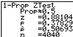 CASIO GRAPH 35+ - - Test z à 1 proportion - 2