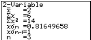 CASIO GRAPH 35+ - Éxécution de calculs statistiques - 3