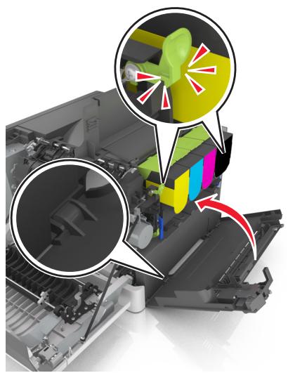 LEXMARK CX410DE - Remplacement de la bouteille de récupération de toner - 8