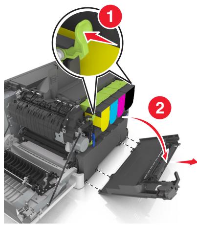 LEXMARK CX410DE - Remplacement de la bouteille de récupération de toner - 5