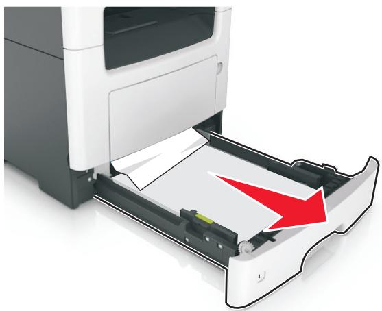 LEXMARK MX310DN - -Bourrage papier, retirez le tiroir 1 pour retirer le papier coincé dans le dispositif recto verso. [23Y. xx] - 2
