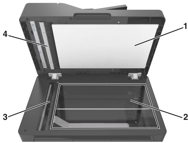 LEXMARK MX310DN - Nettoyage de la vitre du scanner - 2