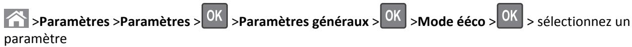 LEXMARK MX310DN - Utilisation du mode eco - 1