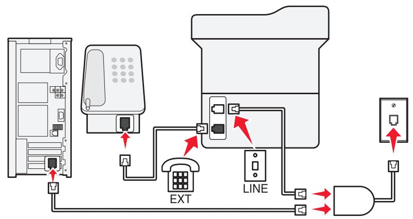 LEXMARK MX310 - Scénario 2 : DSL (digital subscriber line) - 2