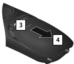 GIGASET A540 - Insertion des piles - 4