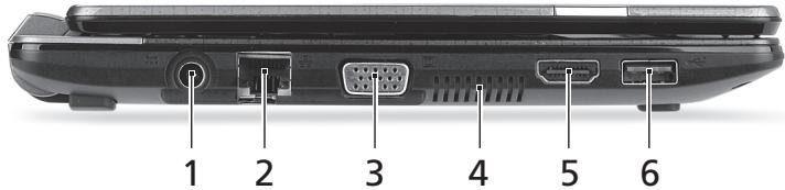 PACKARD BELL DOT SC-001FR - Sol görünüm - 1