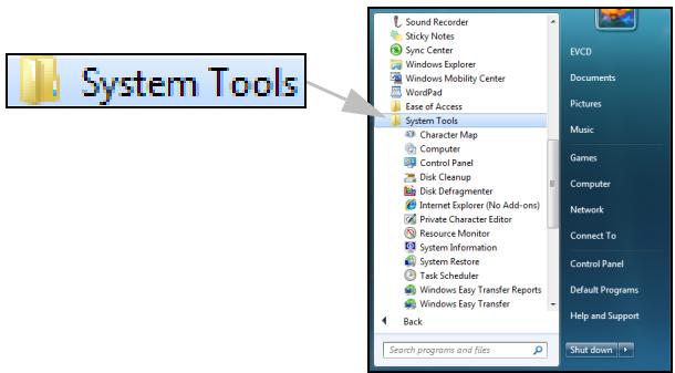 PACKARD BELL DOT SC-001FR - Run Windows System Tools - 1