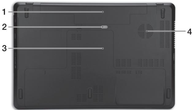 PACKARD BELL EASYNOTE 11BZ-11206G1TMNKS - VUE de la BASE - 1