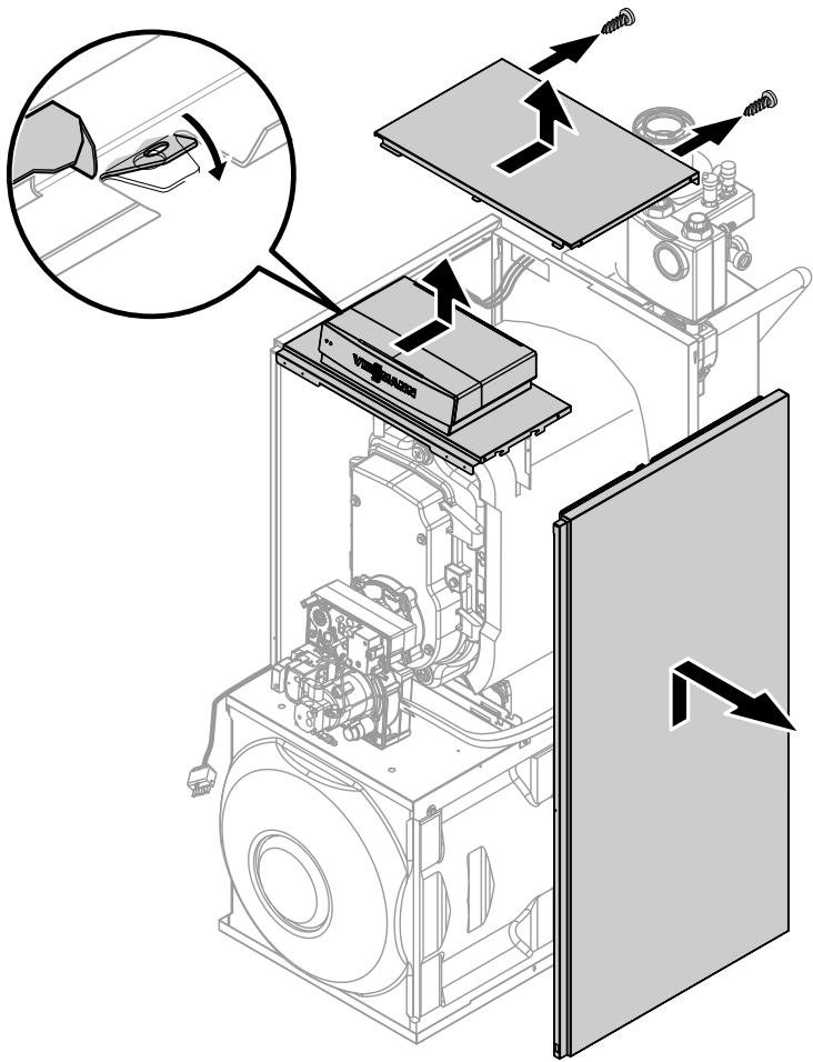VIESSMANN VITORONDENS 222 F - S'assurer de la bonne fixation des connecteurs enchâssables électriques et des passe-câbles - 1