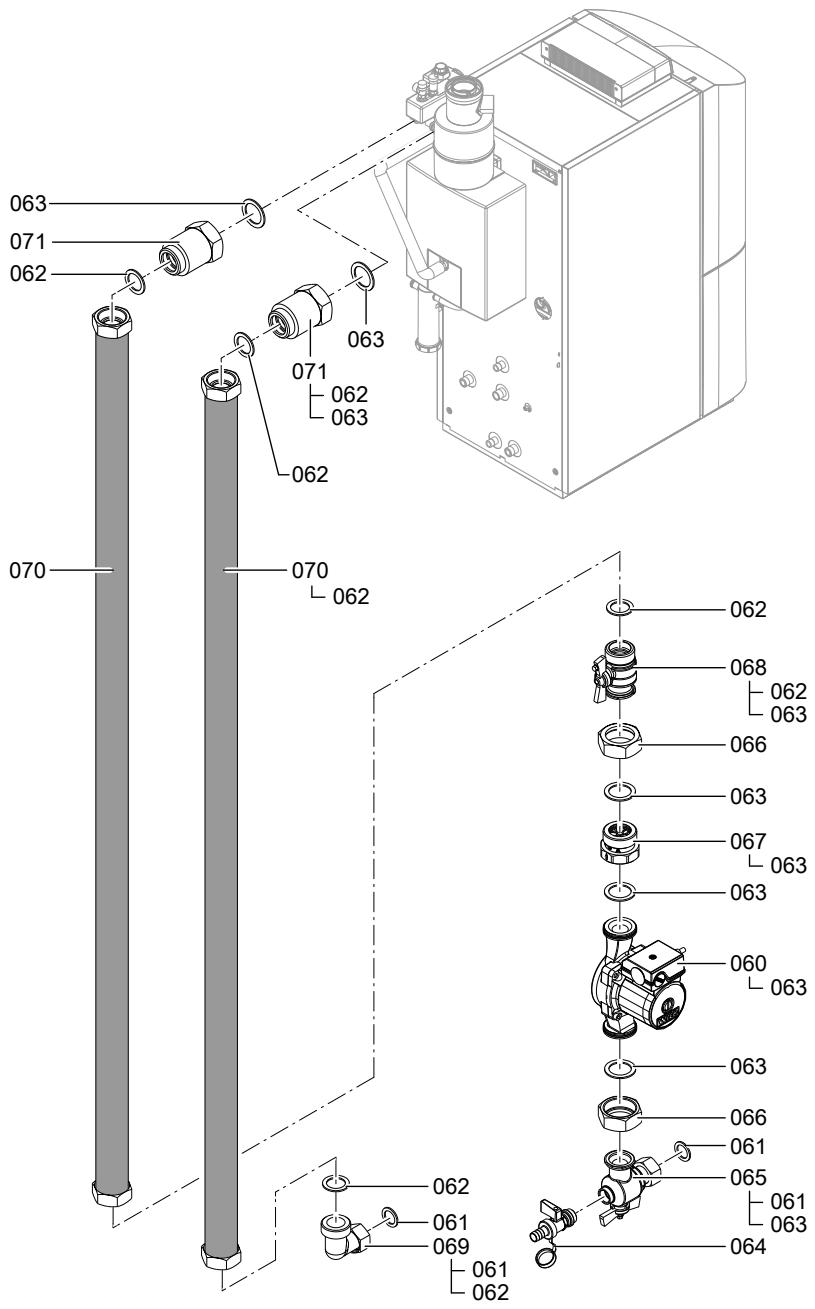 VIESSMANN VITORONDENS 200 T - Listes des pièces détachées (suite) - 3