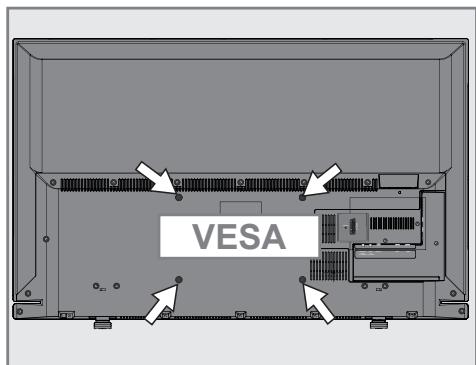 GRUNDIG 32VLE5503BG - Préparation pour le montage du support VESA - 1
