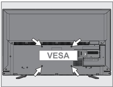 GRUNDIG 43VLE6621BP - Préparation pour le montage du support VESA - 1