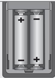 GRUNDIG 49VLX7710BP - Batterien in die Fernbedienung einlagen - 1