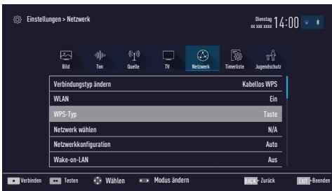 GRUNDIG 49VLX7710BP - Automatische Anmeldung mit „WPS-PBC" (Push Button Configuration) - 1