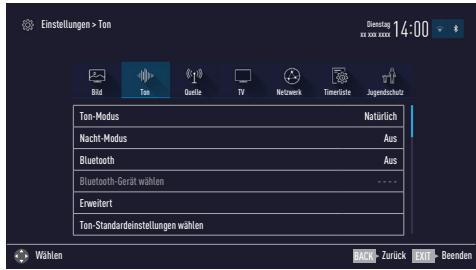 GRUNDIG 49VLX7710BP - Toneinstellungen - 1