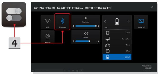 MSI GT73VR 7RE-493FR TITAN - Activer la connexion bluetooth - 4