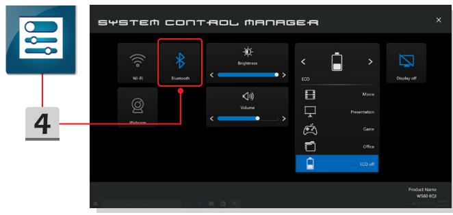 MSI GT80S 6QF - Activer la connexion bluetooth - 4