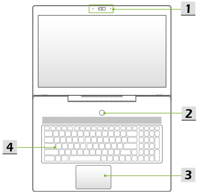 MSI WS72 6QJ - Vue du dessus - 1