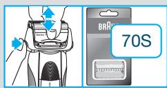 BRAUN SERIES 7 799CC-7 WET&DRY - Remplacement de la cassette de rasage / réinitialisation - 1