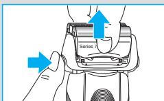 BRAUN SERIES 7 799CC-7 WET&DRY - Udskifting af kassetten med skareblade og lamelknife / nulstilling - 4