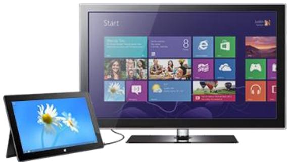 MICROSOFT SURFACE PRO 64 GO - Connecter surface à un téléviseur, un écran ou un projecteur - 1