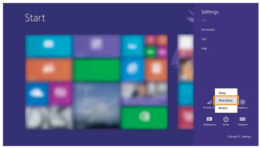 LENOVO YOGA 510 - Mise hors tension de l'ordinateur - 2