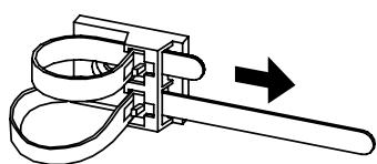 HITACHI 40F501HB1T62 - Comment serrer le serre-câbles: - 1