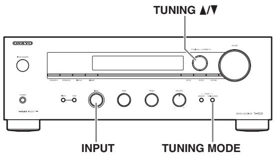 ONKYO TX 8020 - Lancez la reproduction sur la source à l'étape 1. - 1