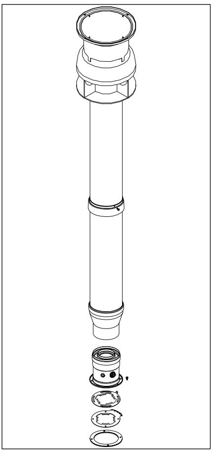 DEVILLE DMC 24 CF 24 KW - Longueur maximum d'evacuation : 16 m. - 3