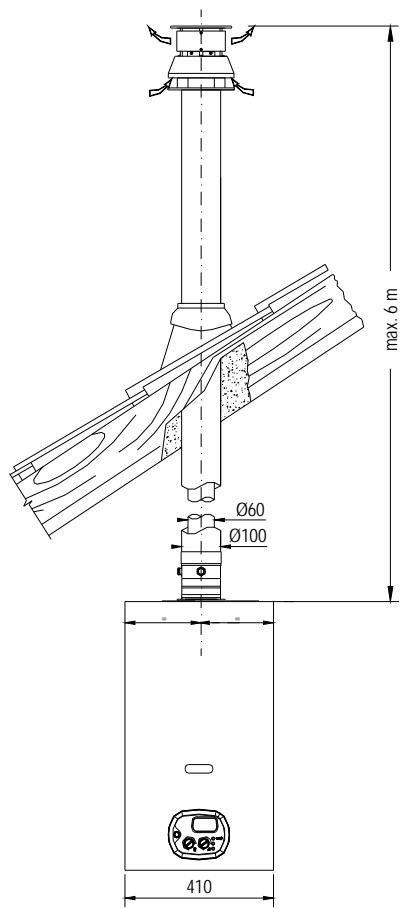 DEVILLE DMV 27-60 V 27 KW - LONGUEUR MAXIMUM D'EVACUATION: 6 m. - 1