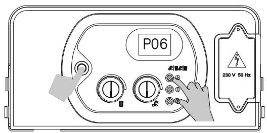 DEVILLE DMV 27-60 V 27 KW - 3)mettre la valeur du parametre P05 à 00 (voir page 28) - 4