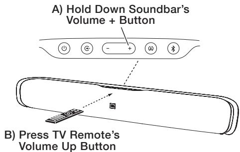 JBL CINEMA SB400 - LEARNING YOUR TV REMOTE'S VOLUME AND MUTE COMMANDS - 3