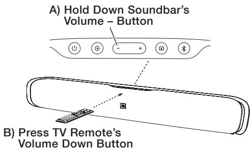 JBL CINEMA SB400 - LEARNING YOUR TV REMOTE'S VOLUME AND MUTE COMMANDS - 4