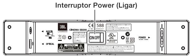 JBL CINEMA SB400 - LIGANDO E DESLIGANDO A BARRA DE SOM - 1