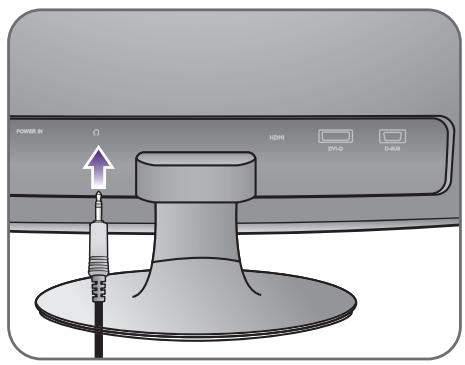 BENQ RL2240H - Connexion de l'alimentation et mise sous tension. - 3