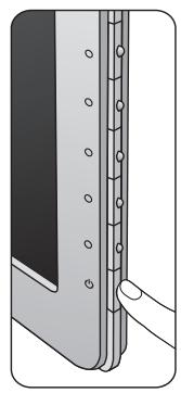 BENQ RL2450HT - Connexion de l'alimentation et mise sous tension. - 6