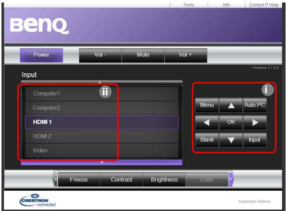 BENQ SW921 - Contrôler le projecteur à distance via un navigateur web - 2