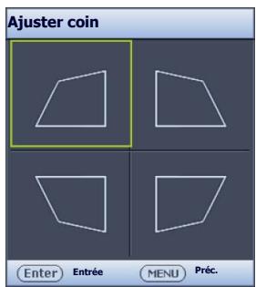 BENQ SW921 - Utilisation de la fonction ajuster coin - 1