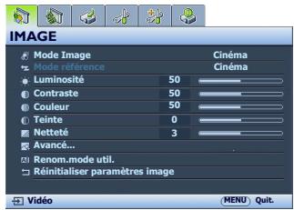 BENQ SW921 - Utilisation des menus - 3