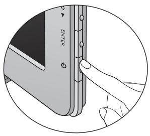 BENQ GL2460HM - Connexion de l'alimentation et mise sous tension. - 3