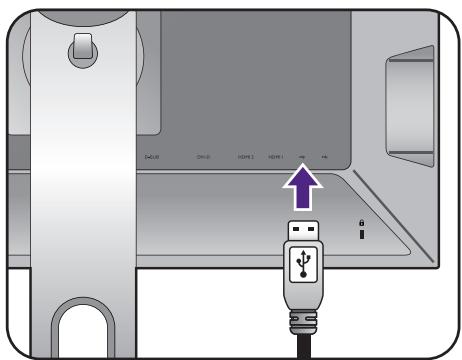 BENQ XL2420T - Connexion de l'alimentation et mise sous tension. - 2