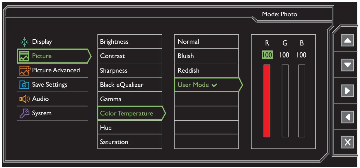 BENQ XL2420T - Menu image - 1