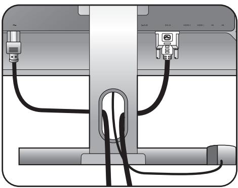 BENQ XL2420T - Connexion de l'alimentation et mise sous tension. - 5