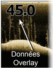 LOWRANCE ELITE 4 DSI - Données overlay - 1