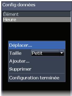 LOWRANCE ELITE 4 DSI - Personnaliser les données de superposition - 1